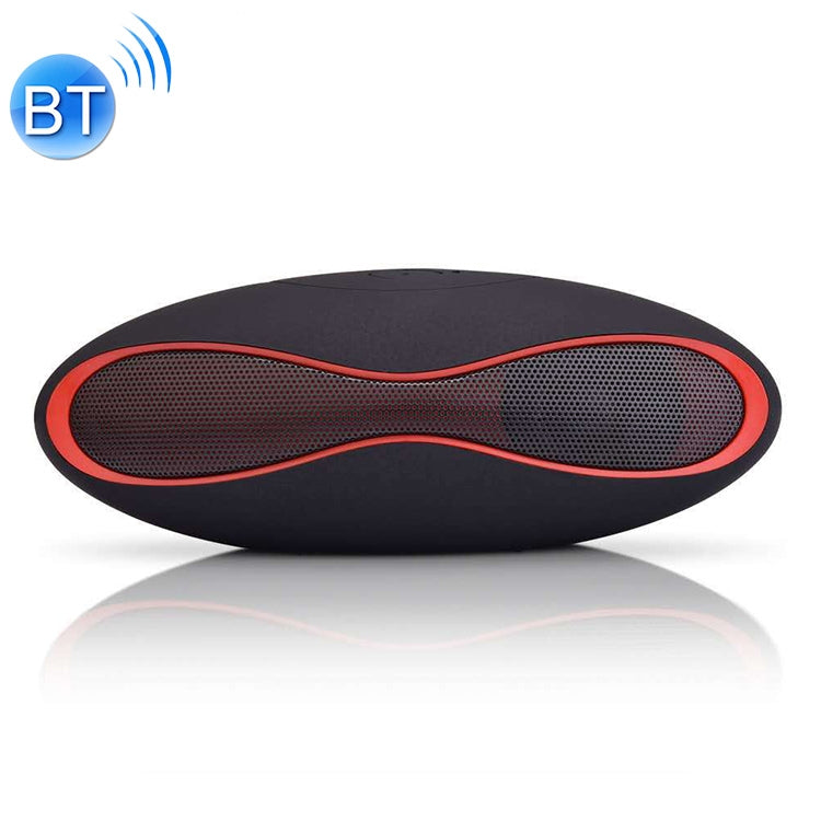 Enceinte Bluetooth mini stéréo 3D forme rugby avec emplacement carte TF (bleu)