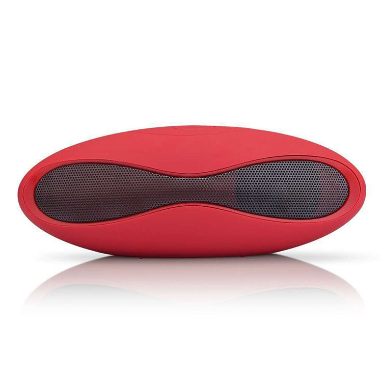 Enceinte Bluetooth mini stéréo 3D forme rugby avec emplacement carte TF (bleu)