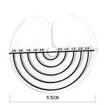 10 PCS Film isolant pour extensions de cheveux, perruques et extensions capillaires anti-brûlure avec échelle