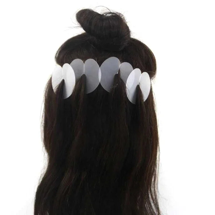 10 PCS Film isolant pour extensions de cheveux, perruques et extensions capillaires anti-brûlure avec échelle