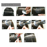 10 PCS Film isolant pour extensions de cheveux, perruques et extensions capillaires anti-brûlure avec échelle