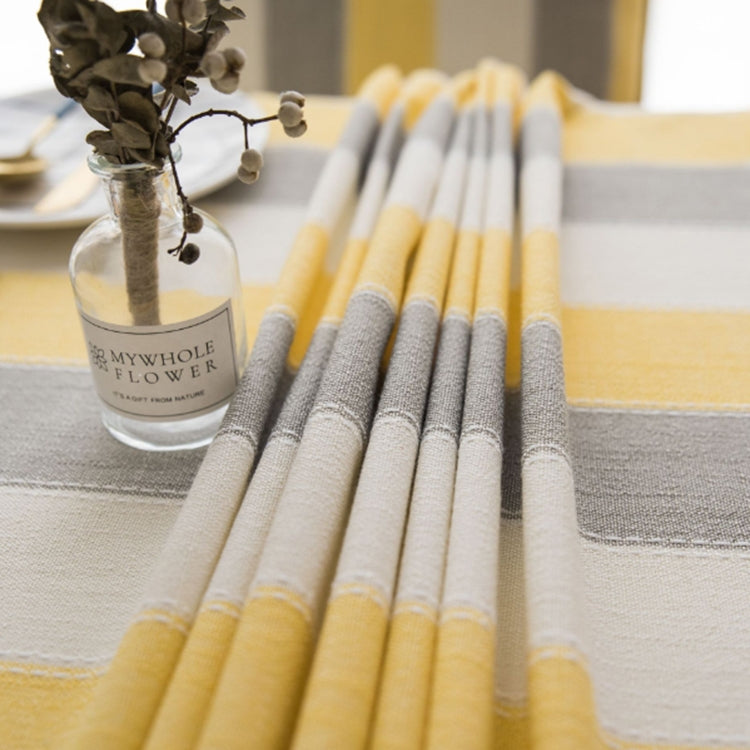 Nappe en tissu pour table rectangulaire rayée, table basse, table ronde, table à manger, 60x60cm, 90x90cm, 100x135cm, 135x135cm, 135x160cm, 135x180cm, 135x200cm, 135x220cm, 135x250cm, 135x260cm, 135x300cm