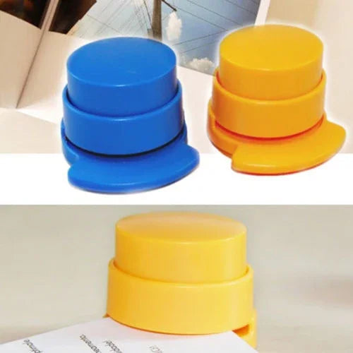 Agrafeuse sans agrafes pour feuilles mobiles Reliure sans aiguilles Livraison couleur aléatoire, Reliure sans aiguilles