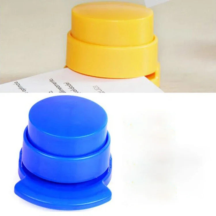 Agrafeuse sans agrafes pour feuilles mobiles Reliure sans aiguilles Livraison couleur aléatoire, Reliure sans aiguilles