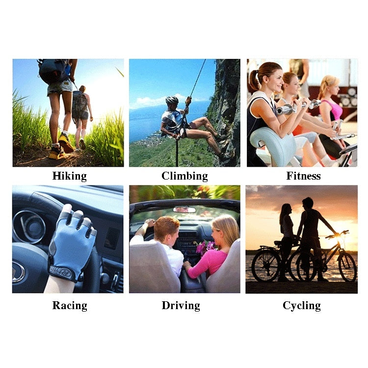 Gants de cyclisme antichoc et antidérapants, gants d'entraînement de musculation demi-doigt, M, L, XL