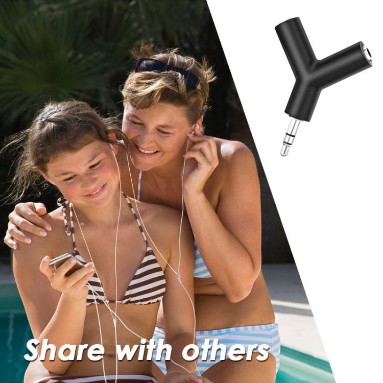 Mini adaptateur audio en Y 3,5 mm mâle vers double prise femelle 3,5 mm pour casque, porte-clés
