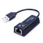 Adaptateur USB vers RJ45 Ethernet 10/100 Mbps, carte réseau USB 2.0 100Mbps