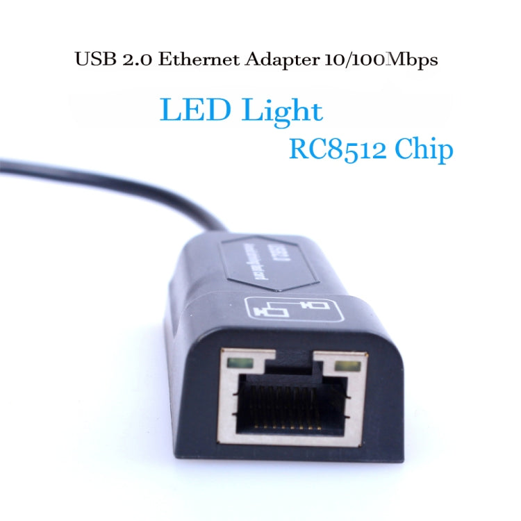 Adaptateur USB vers RJ45 Ethernet 10/100 Mbps, carte réseau USB 2.0 100Mbps