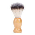Brosse à raser pour le visage à manche en bois, accessoire de nettoyage de barbe, brosse de rasage pour salon, outil en poil de blaireau, blaireau