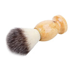 Brosse à raser pour le visage à manche en bois, accessoire de nettoyage de barbe, brosse de rasage pour salon, outil en poil de blaireau, blaireau