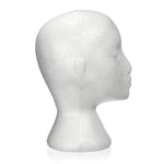Tête de mannequin factice Femme en mousse Présentoir pour casquette, casque, accessoires pour cheveux et perruques Mannequin Femme en mousse