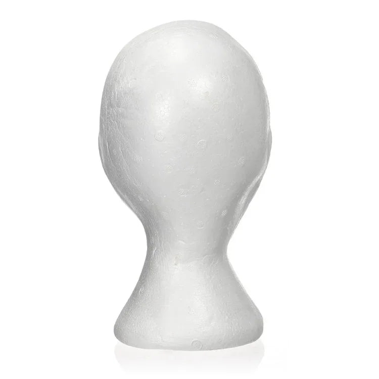 Tête de mannequin factice Femme en mousse Présentoir pour casquette, casque, accessoires pour cheveux et perruques Mannequin Femme en mousse
