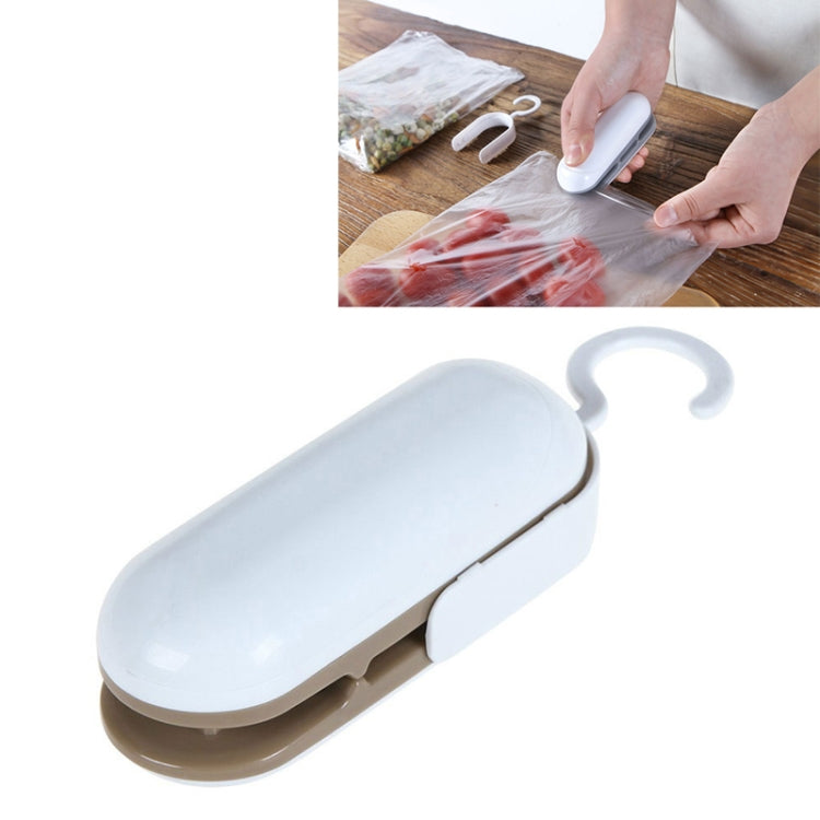 Mini-scelleuse thermique portable pour sachets, pinces, marron, gris