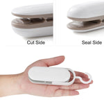 Mini-scelleuse thermique portable pour sachets, pinces, marron, gris