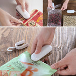Mini-scelleuse thermique portable pour sachets, pinces, marron, gris