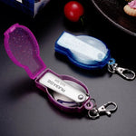 2PCS Couverts pliants en acier inoxydable Fourchette et cuillère intégrées à double usage Vaisselle portable pour pique-nique, Livraison couleur aléatoire, Cuillère, Fourchette