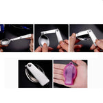 2PCS Couverts pliants en acier inoxydable Fourchette et cuillère intégrées à double usage Vaisselle portable pour pique-nique, Livraison couleur aléatoire, Cuillère, Fourchette