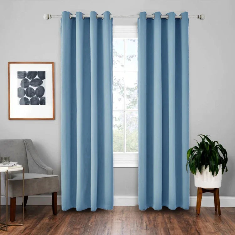 Rideau isolant en tissu d'ombrage haute précision, rideau uni, 52x95 pouces (132x240CM), 140x175, 42x63 pouces (107x160CM), 140×240, 52×63 pouces (132×160CM), 140x225