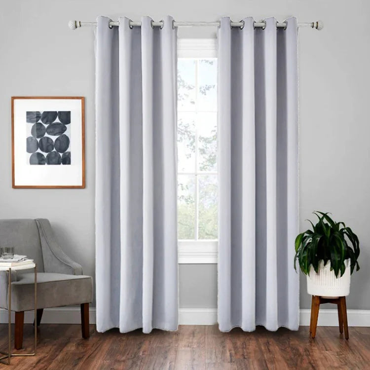 Rideau isolant en tissu d'ombrage haute précision, rideau uni, 42x84 pouces (107x213CM), 52x63 pouces (132x160CM), 52x84 (132x213)
