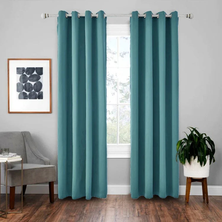 Rideau isolant en tissu d'ombrage haute précision, rideau uni, 42x84 pouces (107x213CM), 52x63 pouces (132x160CM), 52x84 (132x213)