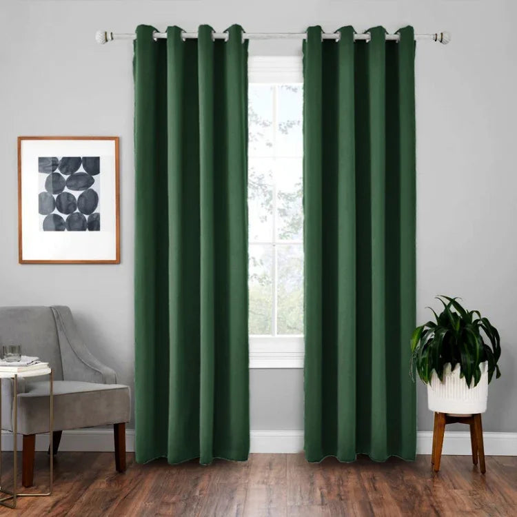 Rideau isolant en tissu d'ombrage haute précision, rideau uni, 42x84 pouces (107x213CM), 52x63 pouces (132x160CM), 52x84 (132x213)