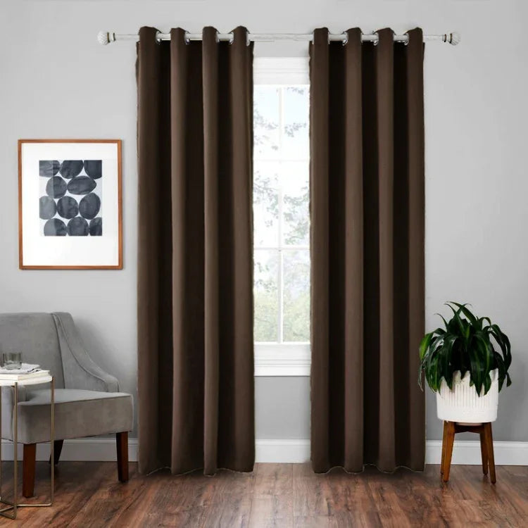 Rideau isolant en tissu d'ombrage haute précision, rideau uni, 42x84 pouces (107x213CM), 52x63 pouces (132x160CM), 52x84 (132x213)