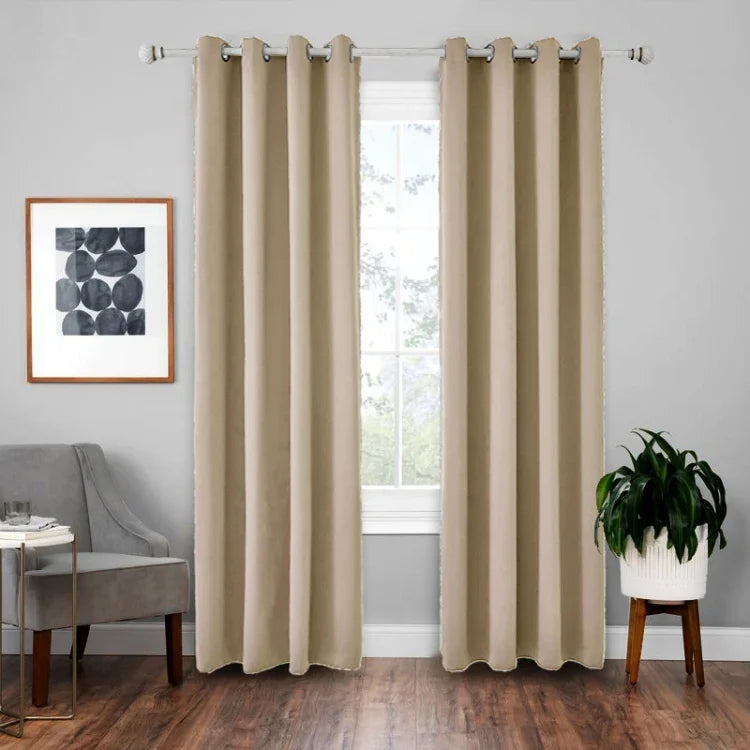 Rideau isolant en tissu d'ombrage haute précision, rideau uni, 42x84 pouces (107x213CM), 52x63 pouces (132x160CM), 52x84 (132x213)