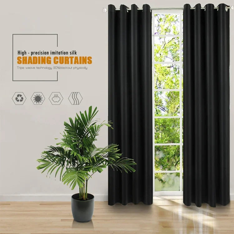 Rideau isolant en tissu d'ombrage haute précision, rideau uni, 52x95 pouces (132x240CM), 140x175, 42x63 pouces (107x160CM), 140×240, 52×63 pouces (132×160CM), 140x225