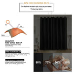 Rideau isolant en tissu d'ombrage haute précision, rideau uni, 52x95 pouces (132x240CM), 140x175, 42x63 pouces (107x160CM), 140×240, 52×63 pouces (132×160CM), 140x225