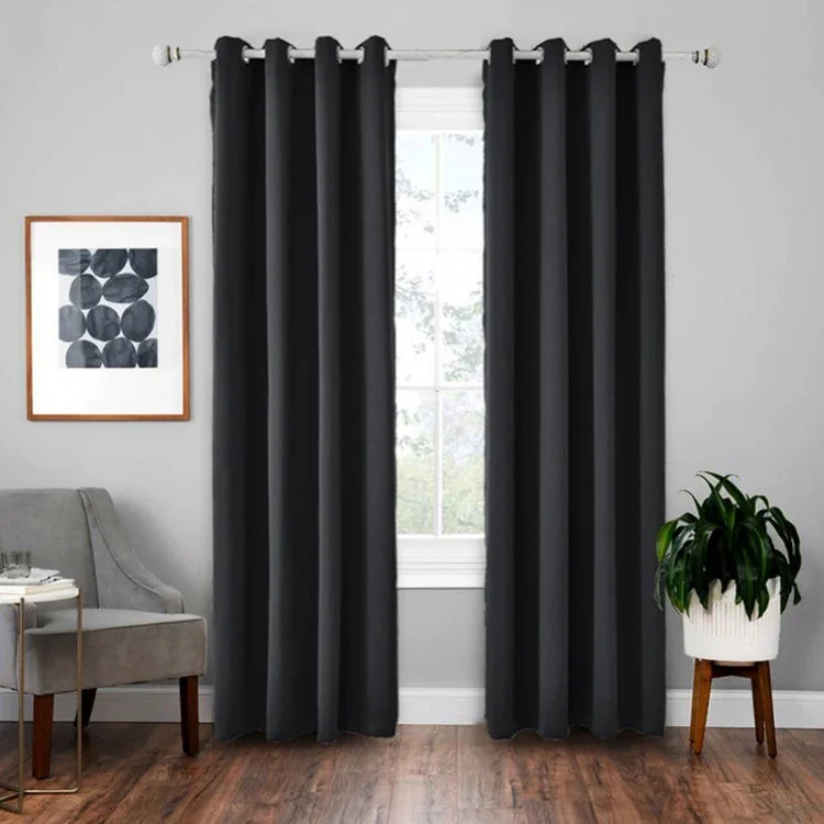 Rideau isolant en tissu d'ombrage haute précision, rideau uni, 52x95 pouces (132x240CM), 140x175, 42x63 pouces (107x160CM), 140×240, 52×63 pouces (132×160CM), 140x225