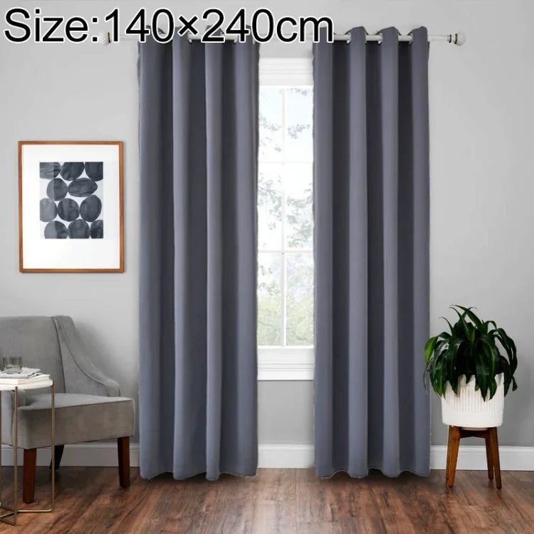 Rideau isolant en tissu d'ombrage haute précision, rideau uni, 52x95 pouces (132x240CM), 140x175, 42x63 pouces (107x160CM), 140×240, 52×63 pouces (132×160CM), 140x225