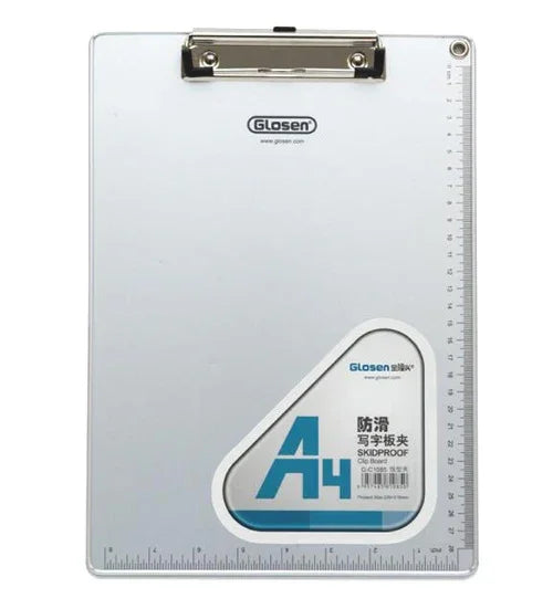 Porte-bloc aluminium A4 Bloc-notes Dossier Fournitures de papeterie scolaire et de bureau, Taille : 31,5x22,5cm, 31,5x22,5cm