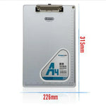 Porte-bloc aluminium A4 Bloc-notes Dossier Fournitures de papeterie scolaire et de bureau, Taille : 31,5x22,5cm, 31,5x22,5cm