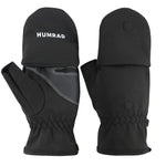 Gants d'hiver HUMRAO mi-doigts rabattables chauds pour les sports de plein air, le ski et le cyclisme, L