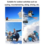 Gants d'hiver HUMRAO mi-doigts rabattables chauds pour les sports de plein air, le ski et le cyclisme, L