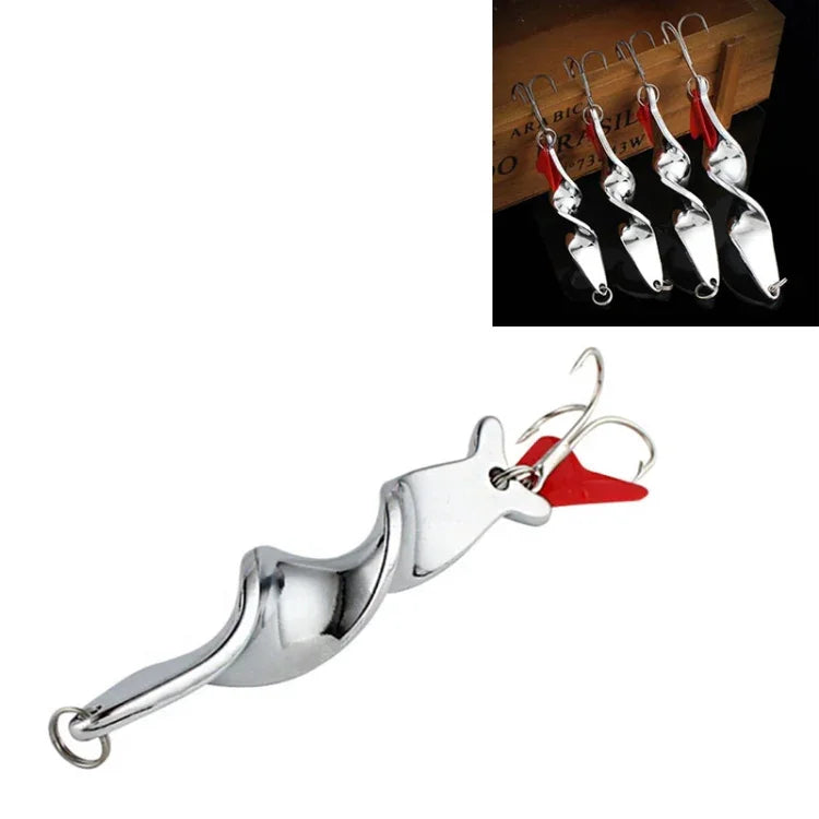 Leurres Durs de Pêche Rotatifs en Métal avec Hameçon, 10g, 14g, 21g, 28g