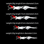 Leurres Durs de Pêche Rotatifs en Métal avec Hameçon, 10g, 14g, 21g, 28g