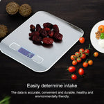 Balance de cuisine numérique multifonction en acier inoxydable avec écran LCD, 5kg/1g, Or rose, 5kg/1g, Argent