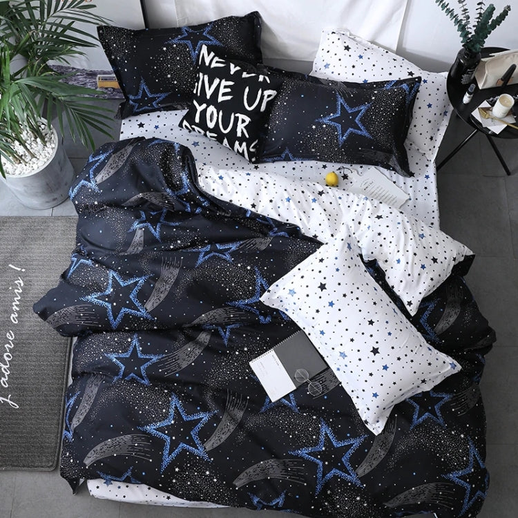Ensemble de literie de luxe pour la famille, drap housse, housse de couette, taie d'oreiller, drap de lit quatre pièces 1,5 m