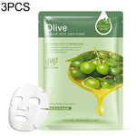 3 masques faciaux végétaux pour soin de la peau, hydratants, anti-imperfections et anti-points noirs, Myrtille, Aloe Vera, Olive, Miel, Grenade, Concombre