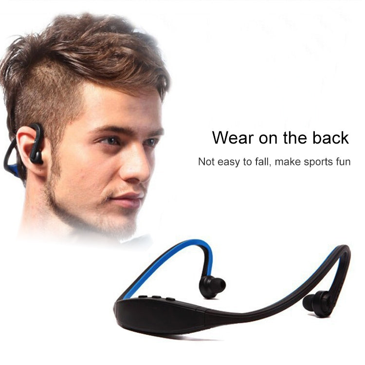 Écouteurs sans fil Bluetooth de sport S9 pour iPhone Huawei Xiaomi, compatible carte TF/SD et microphone