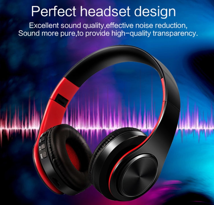 Casque Stéréo sans Fil Bluetooth HIFI pour Xiaomi iPhone Tablette Sumsamg, avec Micro, Prend en Charge la Carte SD et la FM