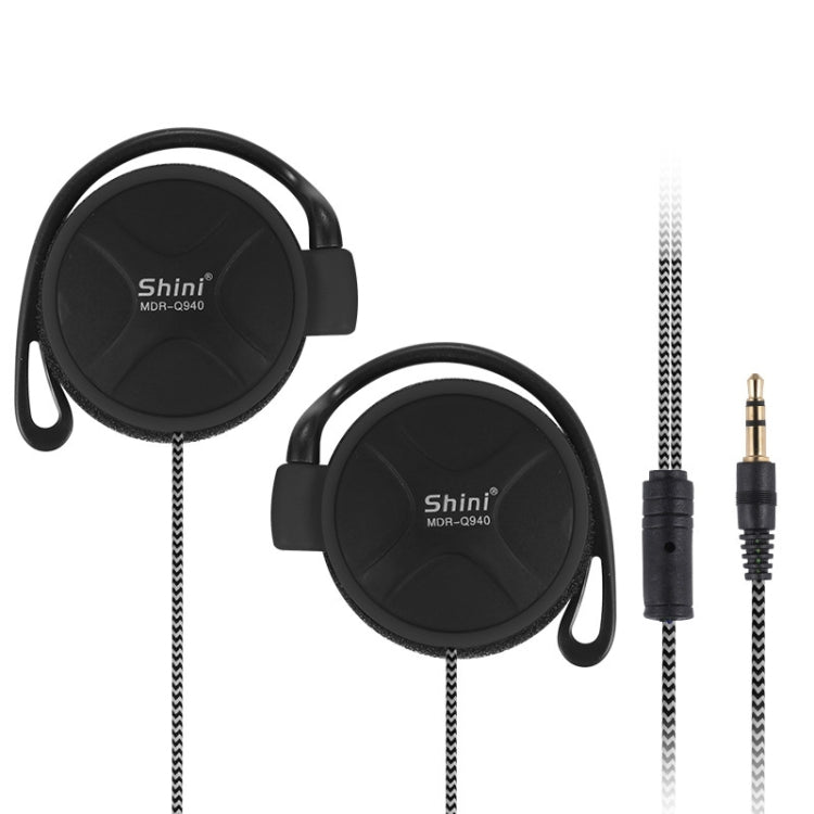 Écouteurs contour d'oreille Shini Q940 3,5 mm Super Bass pour lecteur MP3, ordinateur, mobile