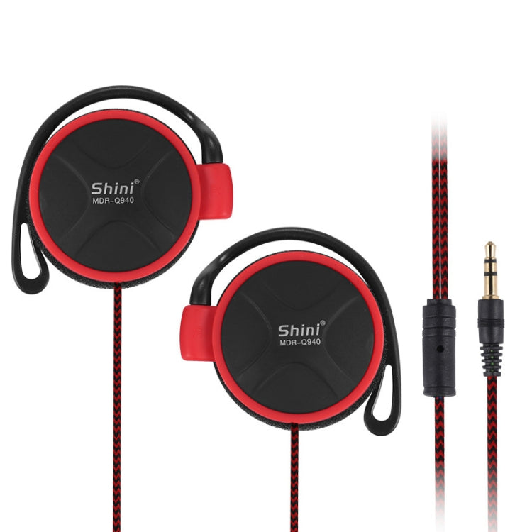 Écouteurs contour d'oreille Shini Q940 3,5 mm Super Bass pour lecteur MP3, ordinateur, mobile