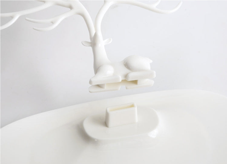 Présentoir de rangement pour bijoux, cosmétiques, rouge à lèvres, colliers, en forme de bois de cerf créatif en plastique