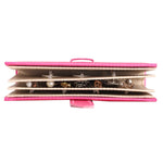 Boîte de rangement portable en cuir PU, boîte de présentation de bijoux, organisateur de collier