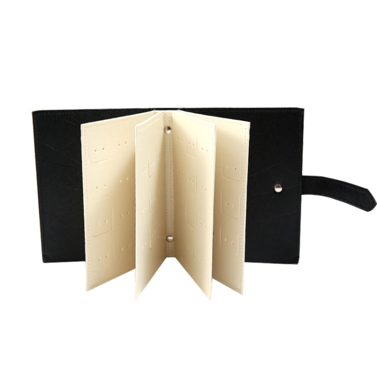Boîte de rangement portable en cuir PU, boîte de présentation de bijoux, organisateur de collier