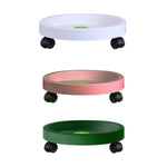 Plateau universel à roues rondes pour pots, plateau de déplacement facile pour plantes, support en plastique pour jardin