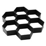 Moule en plastique ultraléger pour sol, moule hexagonal décoratif DIY pour pavage de jardin