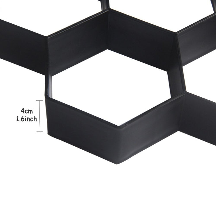 Moule en plastique ultraléger pour sol, moule hexagonal décoratif DIY pour pavage de jardin